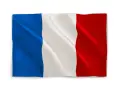 Onda la bandera azul blanco y rojo, símbolo de libertad y orgullo.