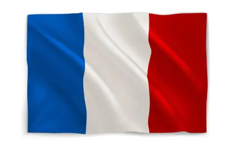 Onda la bandera azul blanco y rojo, símbolo de libertad y orgullo.