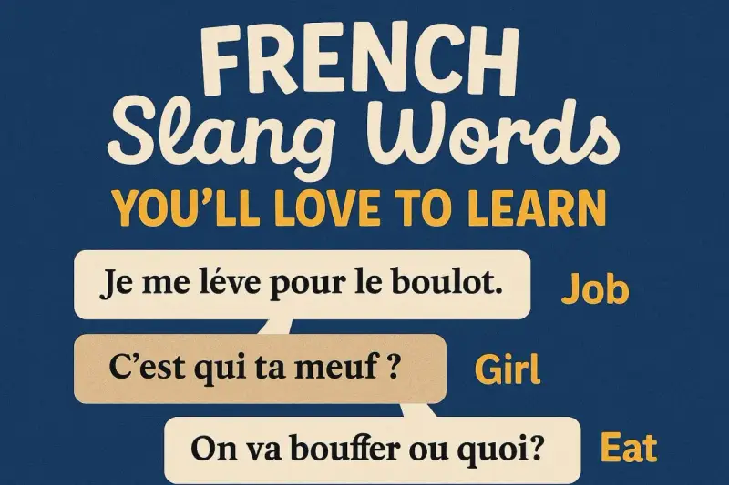 Aprende jerga francesa: "Je me lève pour le boulot" (trabajo), "¿C'est qui ta meuf?" (chica) y "On va bouffer ou quoi?" (comer).